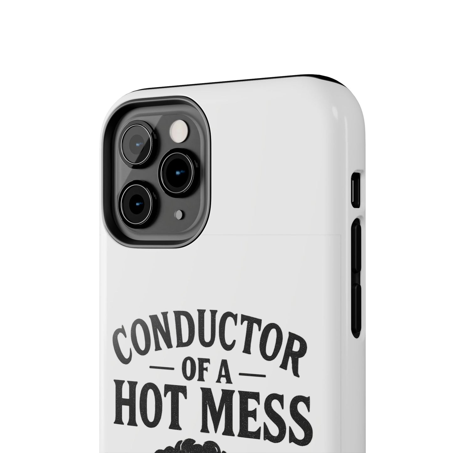 Train-Themed Tough Phone Case: Conductor of a Hot Mess Express, Unique Gift for Train Lovers, Funny Phone Cover, Travel Accessory, [...]