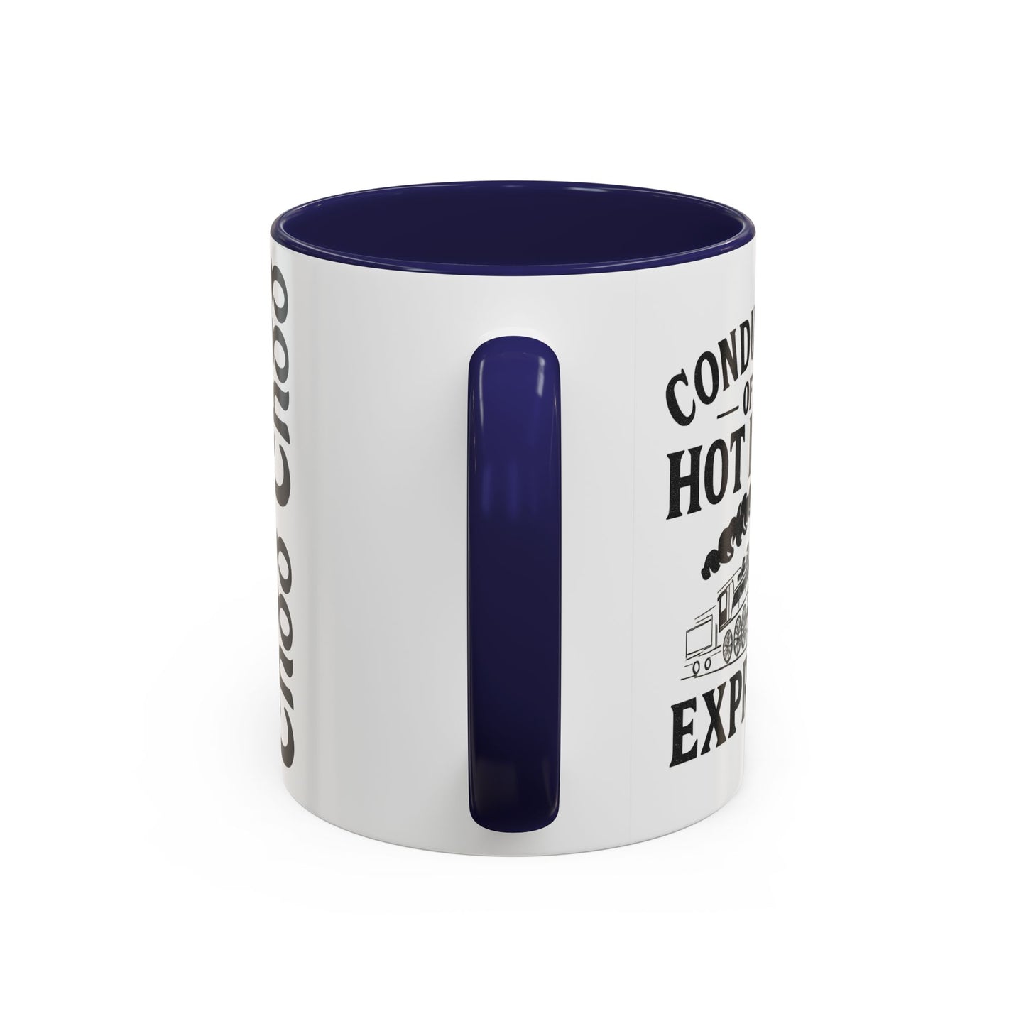 Charming Accent Coffee Mug, Fun Choo Choo Design, Perfect Gift for Train Lovers, Unique Home Decor, Cozy Coffee Time