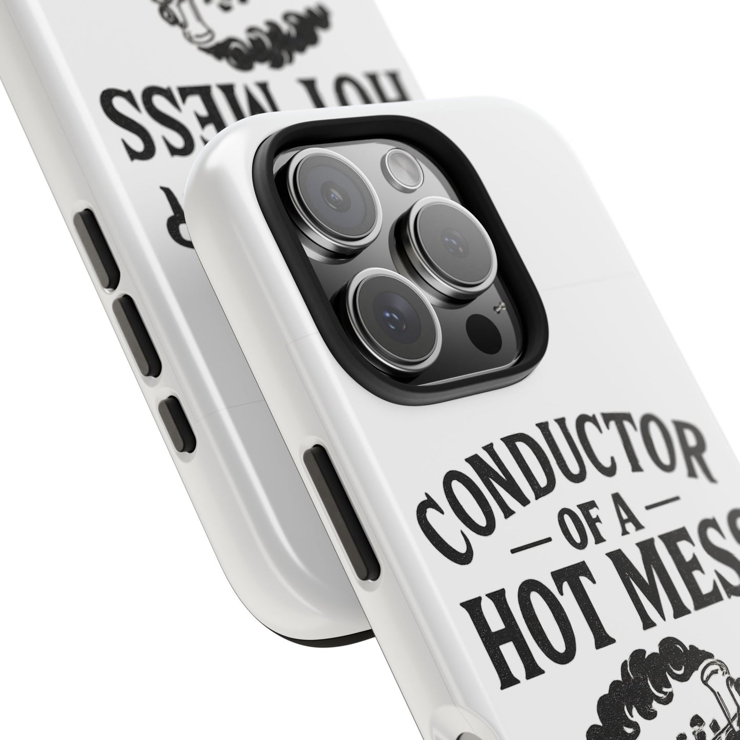 Train-Themed Tough Phone Case: Conductor of a Hot Mess Express, Unique Gift for Train Lovers, Funny Phone Cover, Travel Accessory, [...]