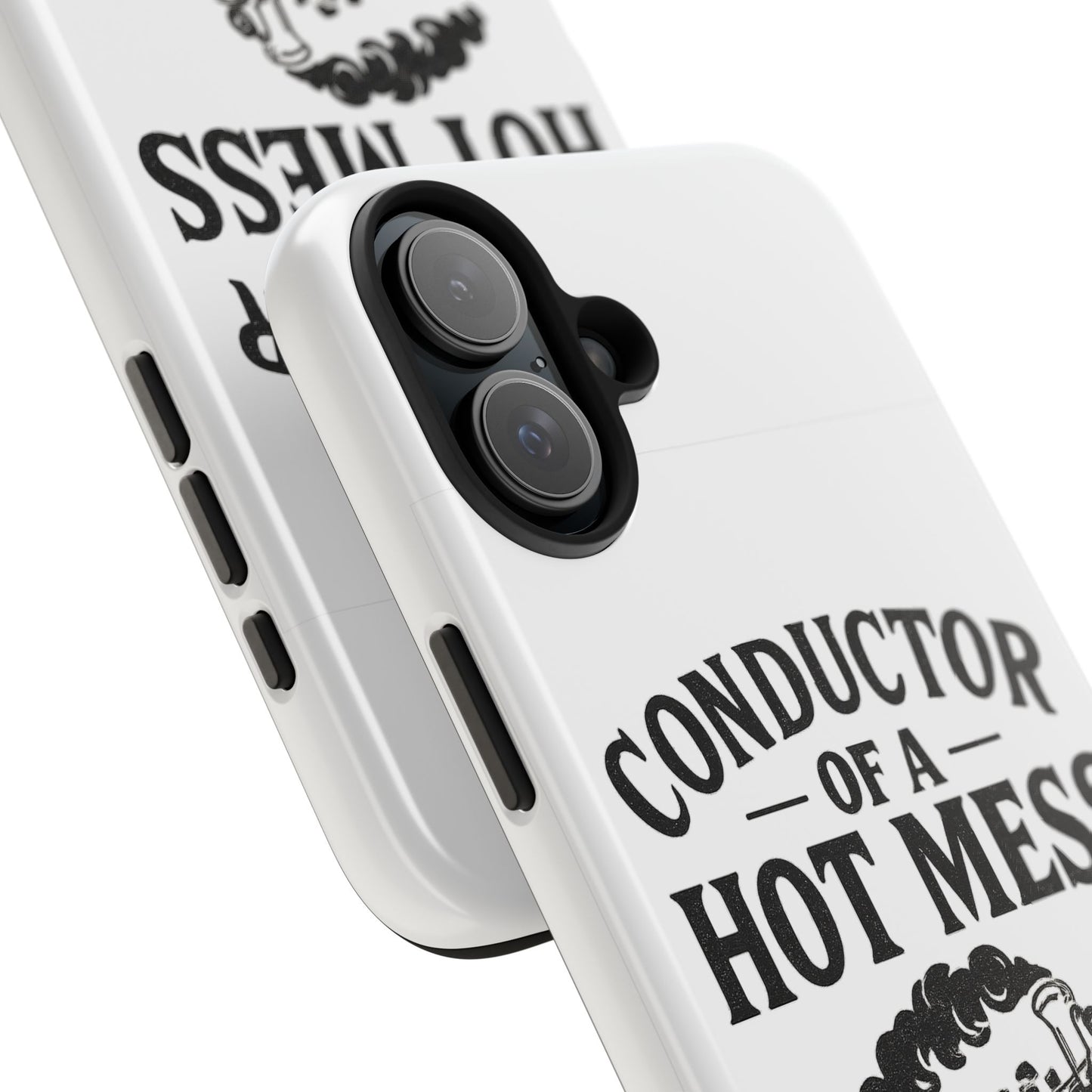 Train-Themed Tough Phone Case: Conductor of a Hot Mess Express, Unique Gift for Train Lovers, Funny Phone Cover, Travel Accessory, [...]