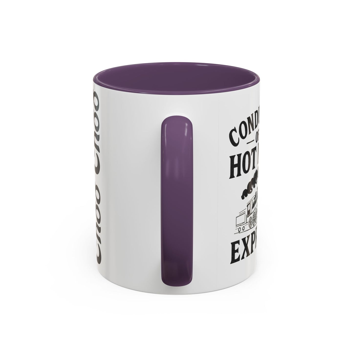 Charming Accent Coffee Mug, Fun Choo Choo Design, Perfect Gift for Train Lovers, Unique Home Decor, Cozy Coffee Time