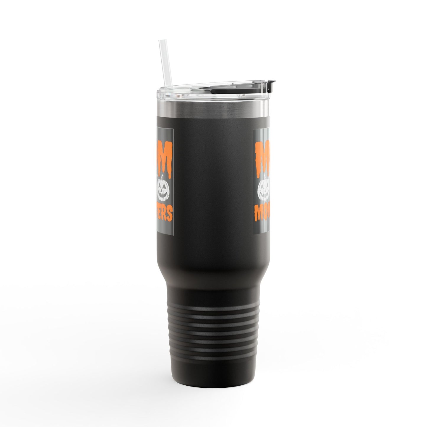 Halloween Mom Travel Mug | Insulated 40oz Coffee Cup for Moms, Unique Gift for Halloween, Spooky Travel Mug, Pumpkin Design