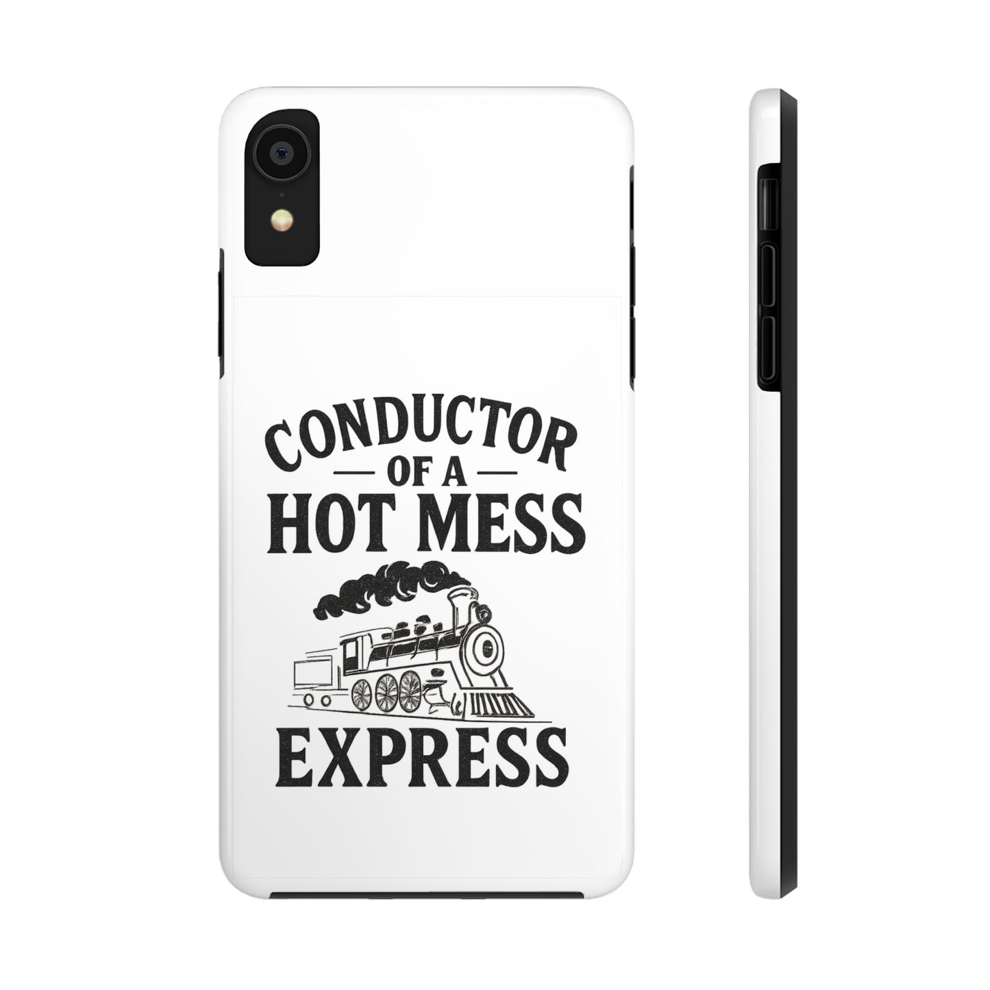 Train-Themed Tough Phone Case: Conductor of a Hot Mess Express, Unique Gift for Train Lovers, Funny Phone Cover, Travel Accessory, [...]