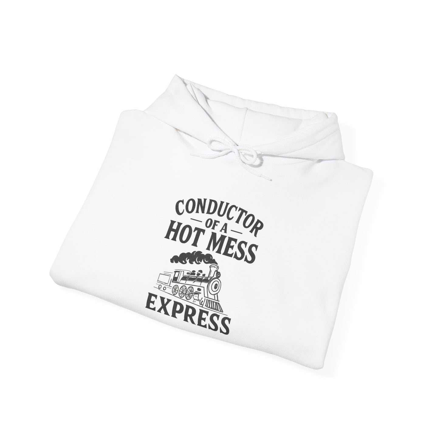 Conductor of a Hot Mess Express Hoodie, Funny Hoodie, Unisex Sweatshirt, Cozy Gift, Trendy Streetwear