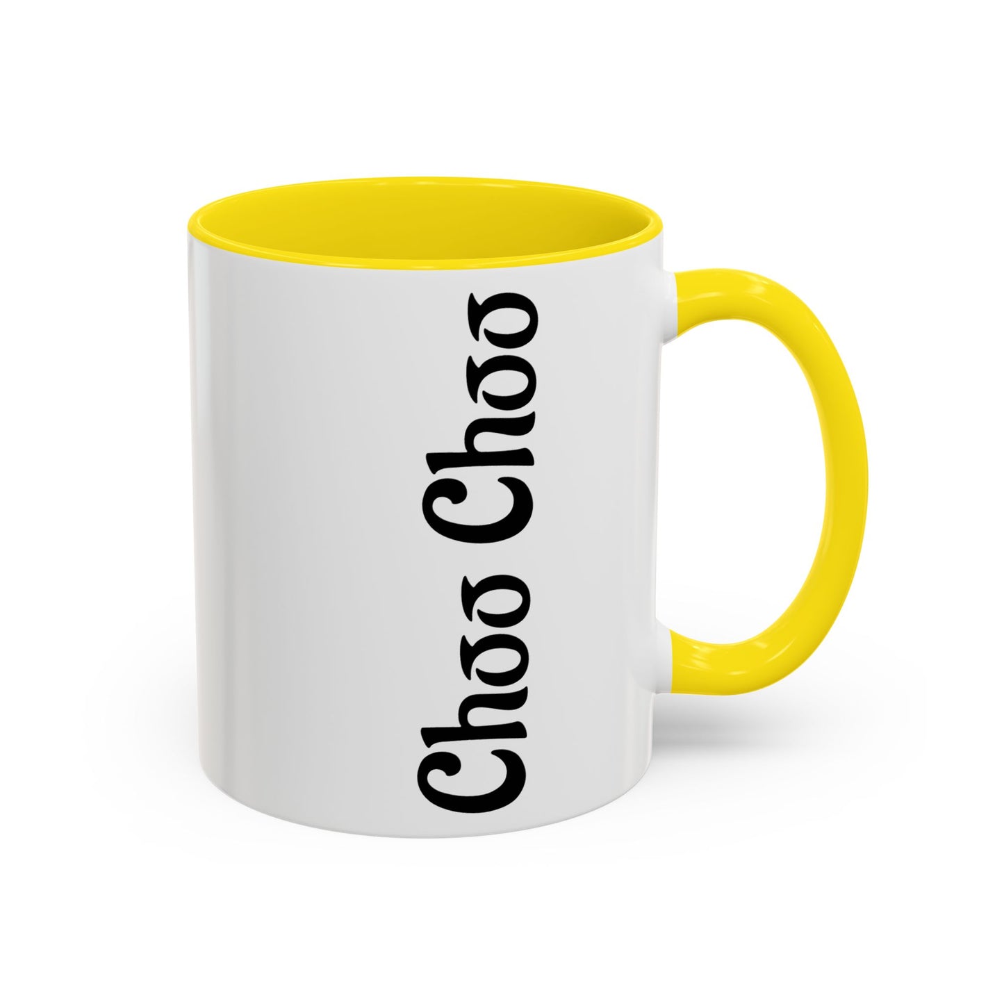 Charming Accent Coffee Mug, Fun Choo Choo Design, Perfect Gift for Train Lovers, Unique Home Decor, Cozy Coffee Time