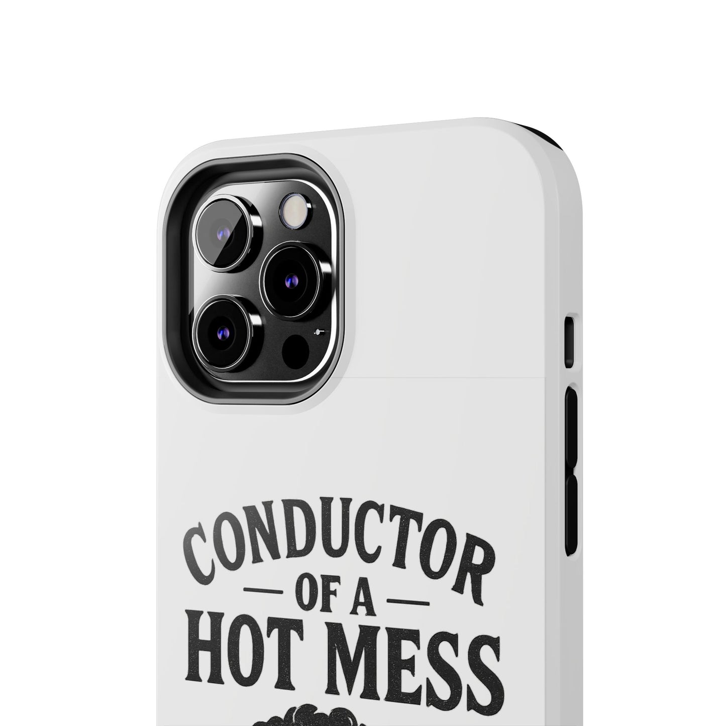 Train-Themed Tough Phone Case: Conductor of a Hot Mess Express, Unique Gift for Train Lovers, Funny Phone Cover, Travel Accessory, [...]