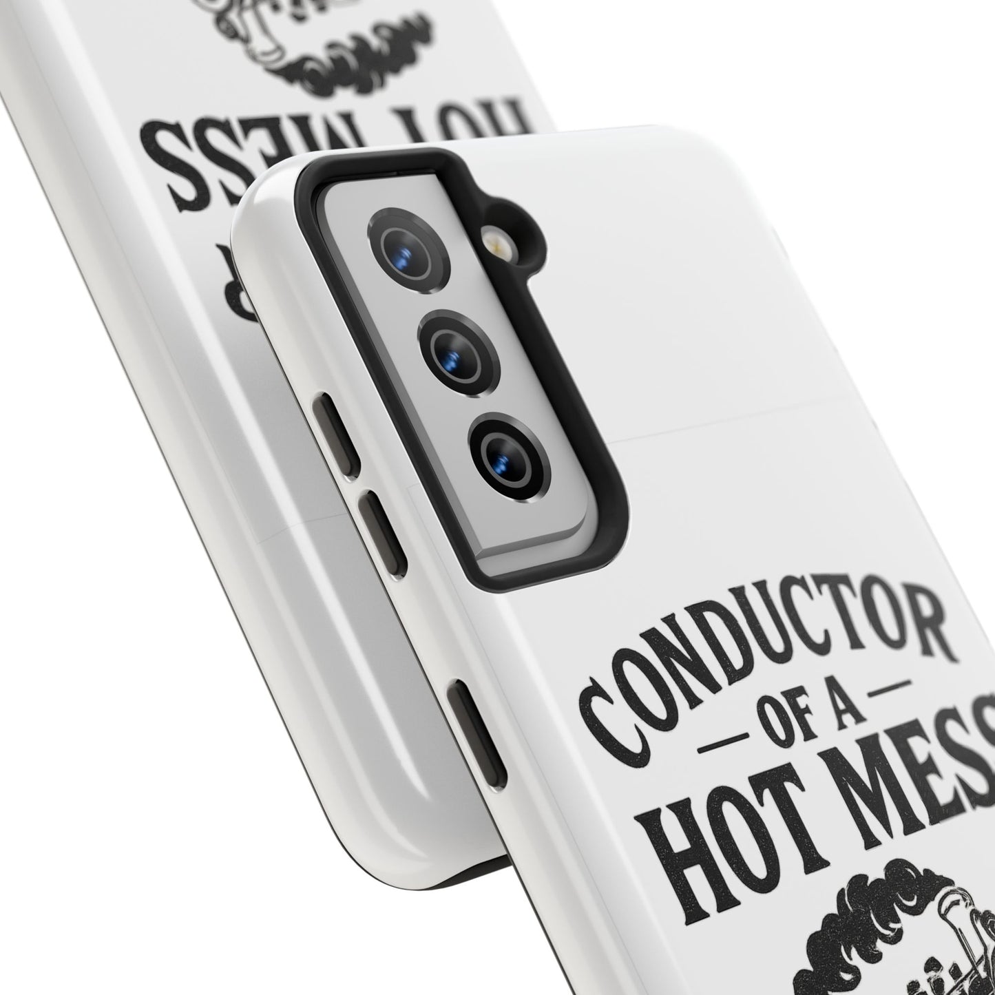 Train-Themed Tough Phone Case: Conductor of a Hot Mess Express, Unique Gift for Train Lovers, Funny Phone Cover, Travel Accessory, [...]