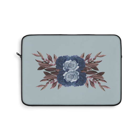 Floral Laptop Sleeve, Elegant Floral Design, Laptop Bag, Computer Case, Gift for Her, Back to School Essentials