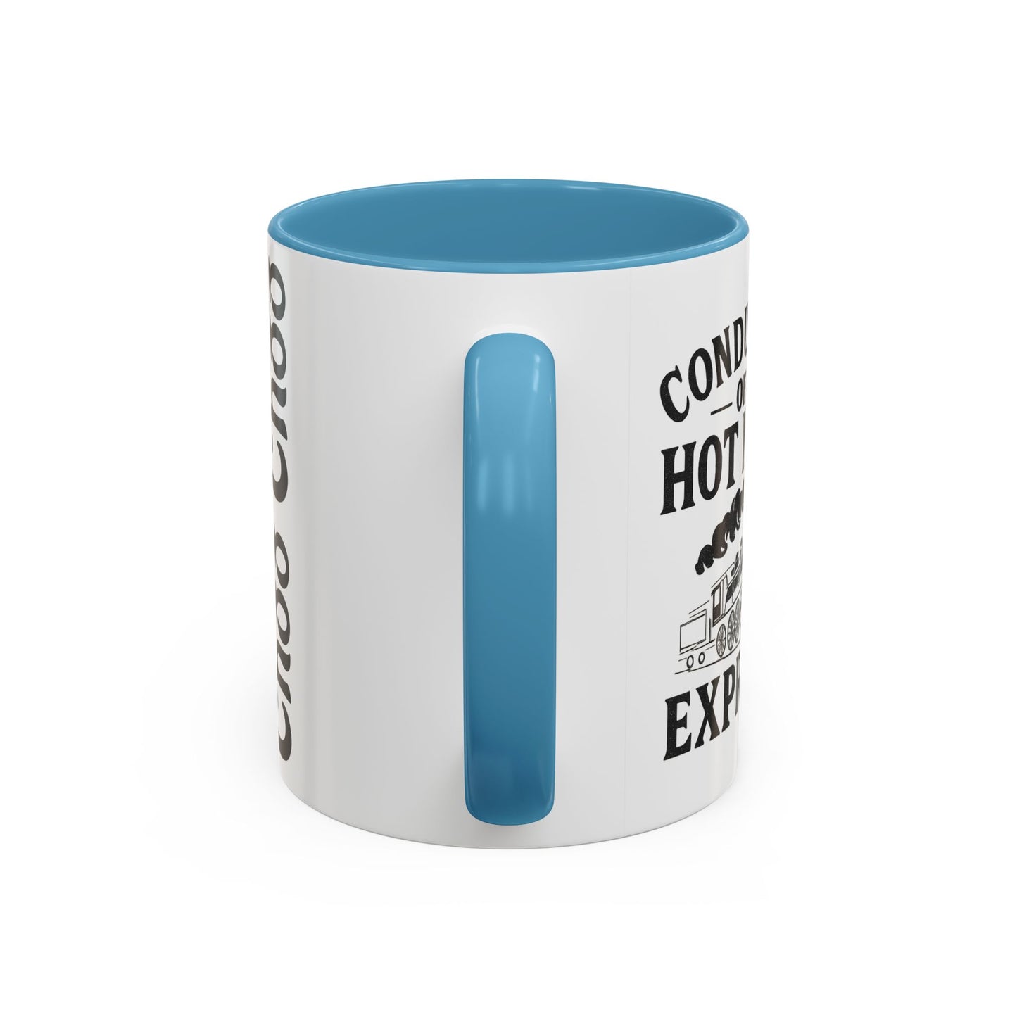 Charming Accent Coffee Mug, Fun Choo Choo Design, Perfect Gift for Train Lovers, Unique Home Decor, Cozy Coffee Time