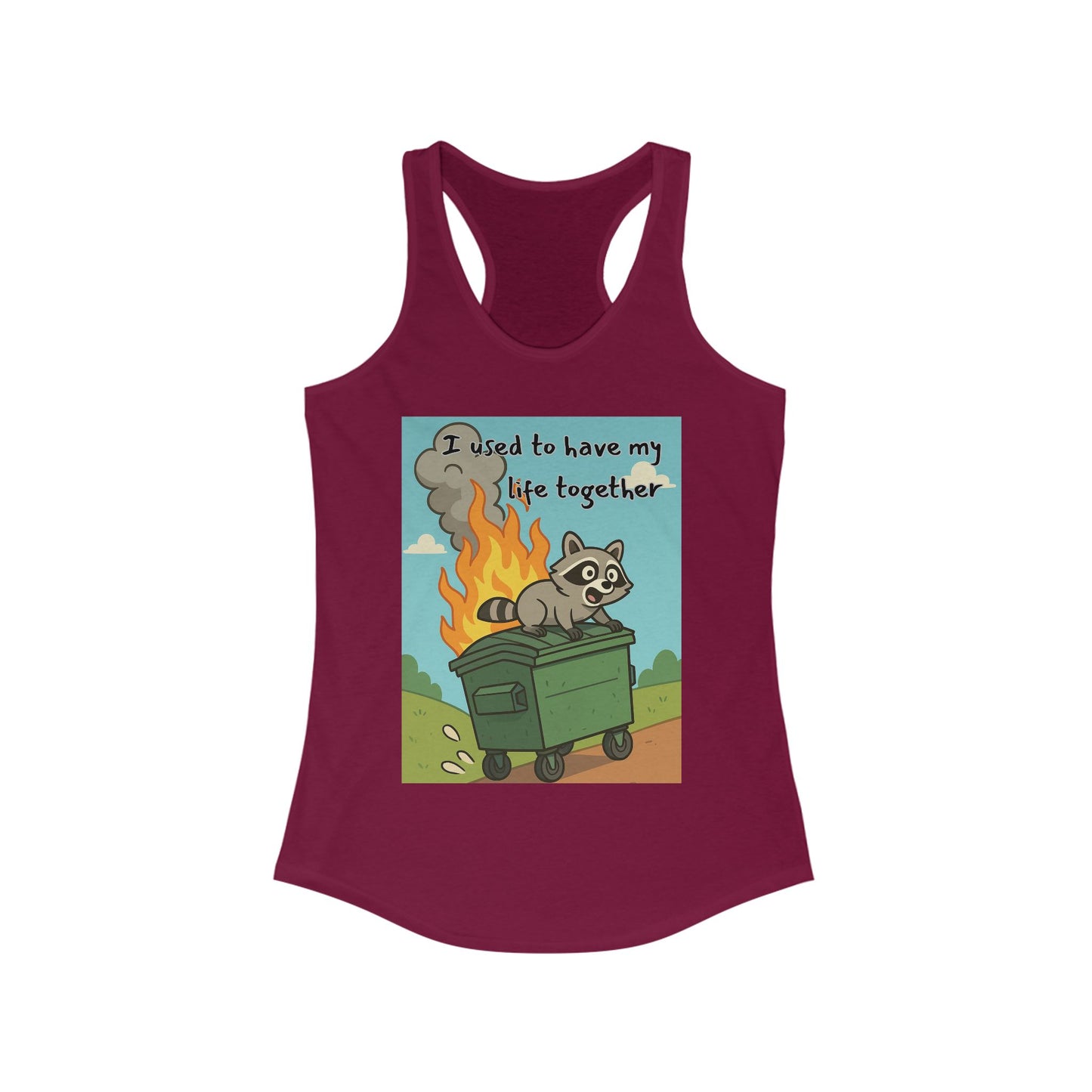 Funny Women's Racerback Tank Top - I Used to Have My Life Together, Casual Wear, Gift for Friends, Humor Shirt, Summer Apparel