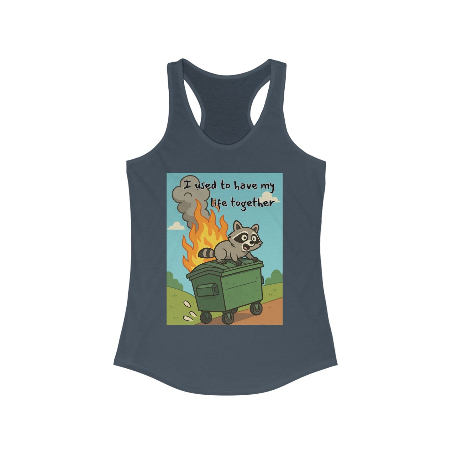 Funny Women's Racerback Tank Top - I Used to Have My Life Together, Casual Wear, Gift for Friends, Humor Shirt, Summer Apparel