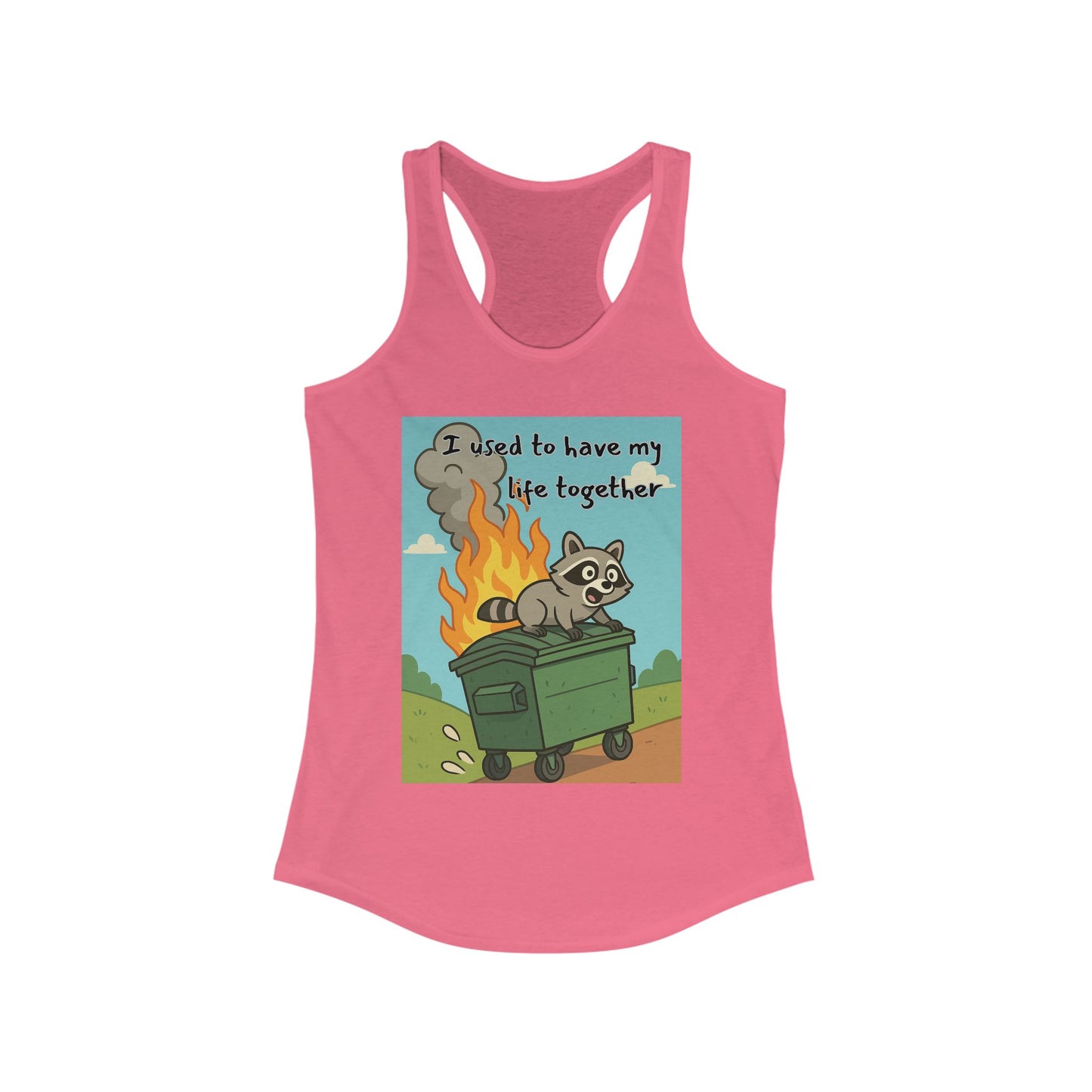 Funny Women's Racerback Tank Top - I Used to Have My Life Together, Casual Wear, Gift for Friends, Humor Shirt, Summer Apparel