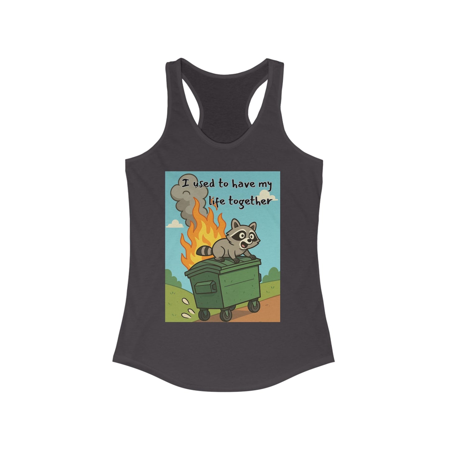 Funny Women's Racerback Tank Top - I Used to Have My Life Together, Casual Wear, Gift for Friends, Humor Shirt, Summer Apparel