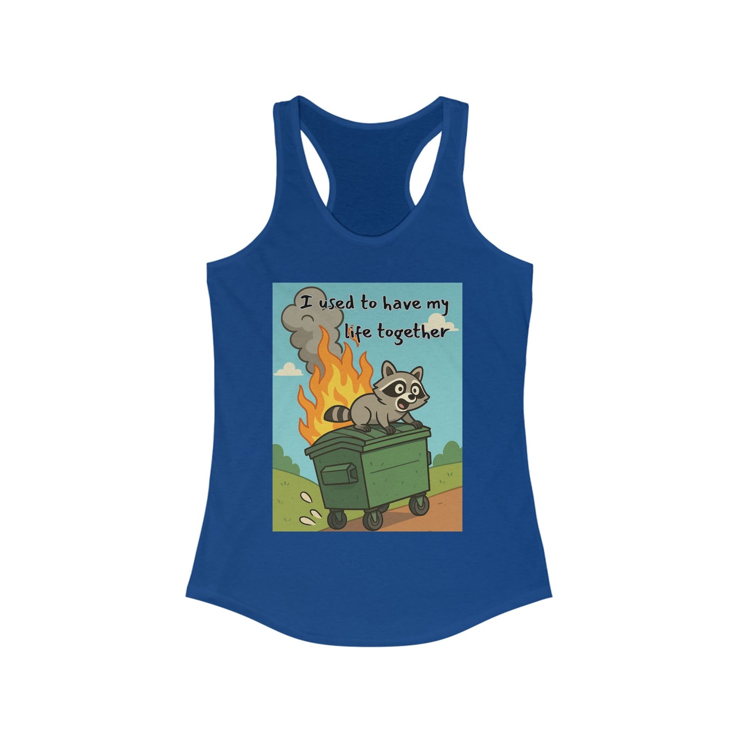 Funny Women's Racerback Tank Top - I Used to Have My Life Together, Casual Wear, Gift for Friends, Humor Shirt, Summer Apparel