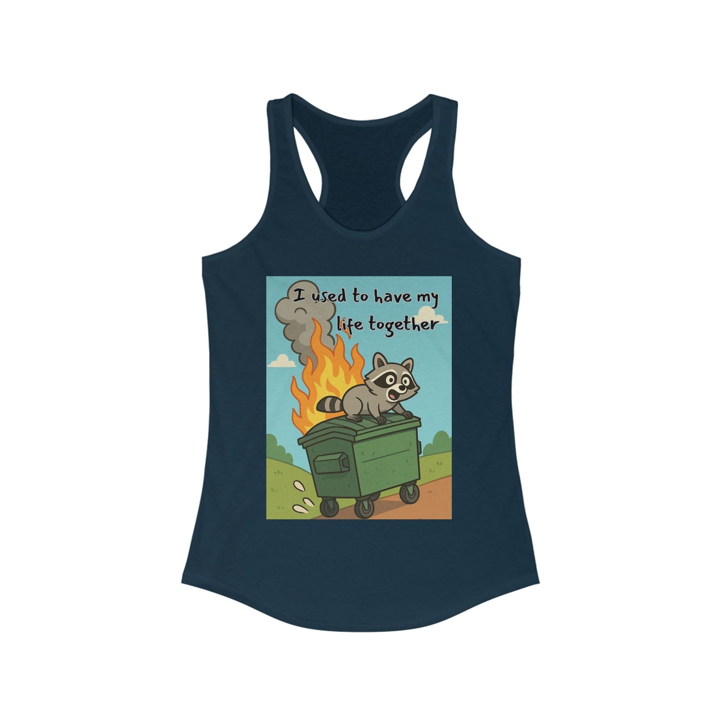 Funny Women's Racerback Tank Top - I Used to Have My Life Together, Casual Wear, Gift for Friends, Humor Shirt, Summer Apparel