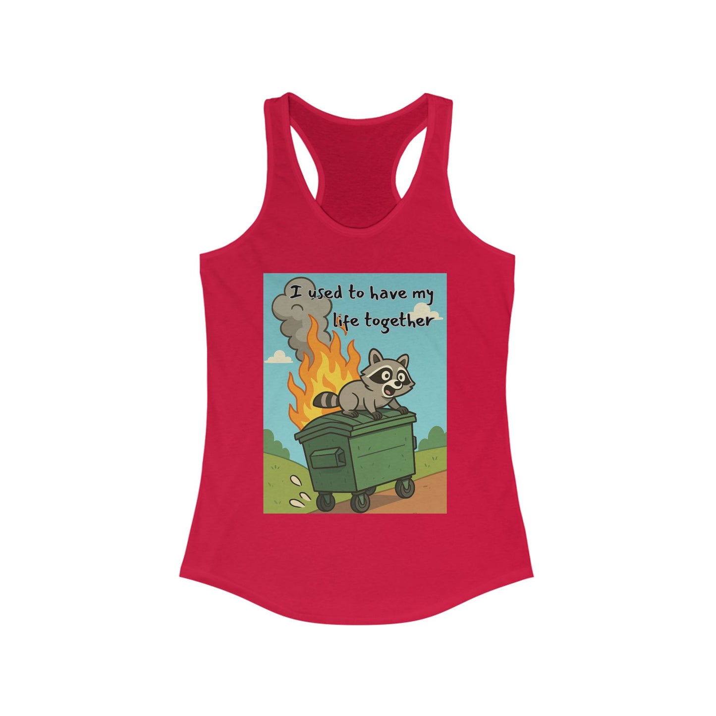 Funny Women's Racerback Tank Top - I Used to Have My Life Together, Casual Wear, Gift for Friends, Humor Shirt, Summer Apparel