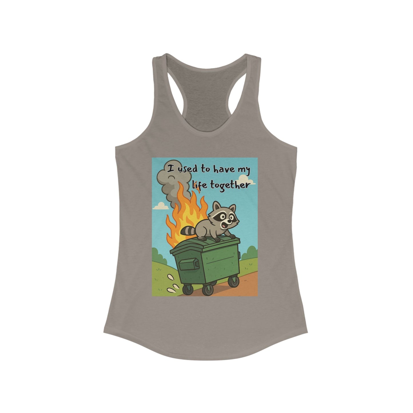 Funny Women's Racerback Tank Top - I Used to Have My Life Together, Casual Wear, Gift for Friends, Humor Shirt, Summer Apparel