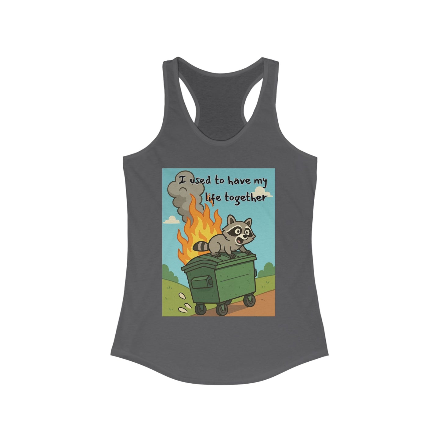 Funny Women's Racerback Tank Top - I Used to Have My Life Together, Casual Wear, Gift for Friends, Humor Shirt, Summer Apparel