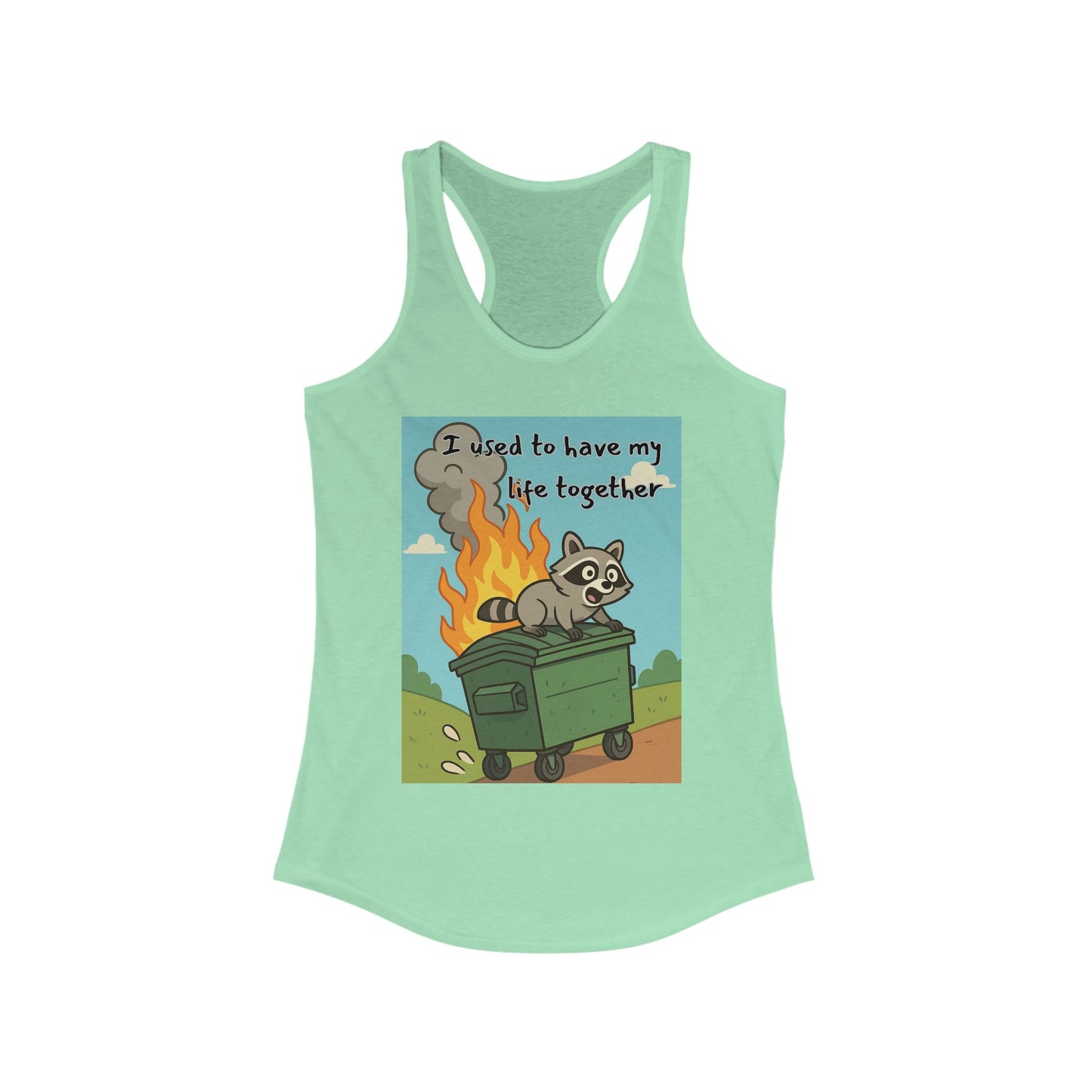 Funny Women's Racerback Tank Top - I Used to Have My Life Together, Casual Wear, Gift for Friends, Humor Shirt, Summer Apparel