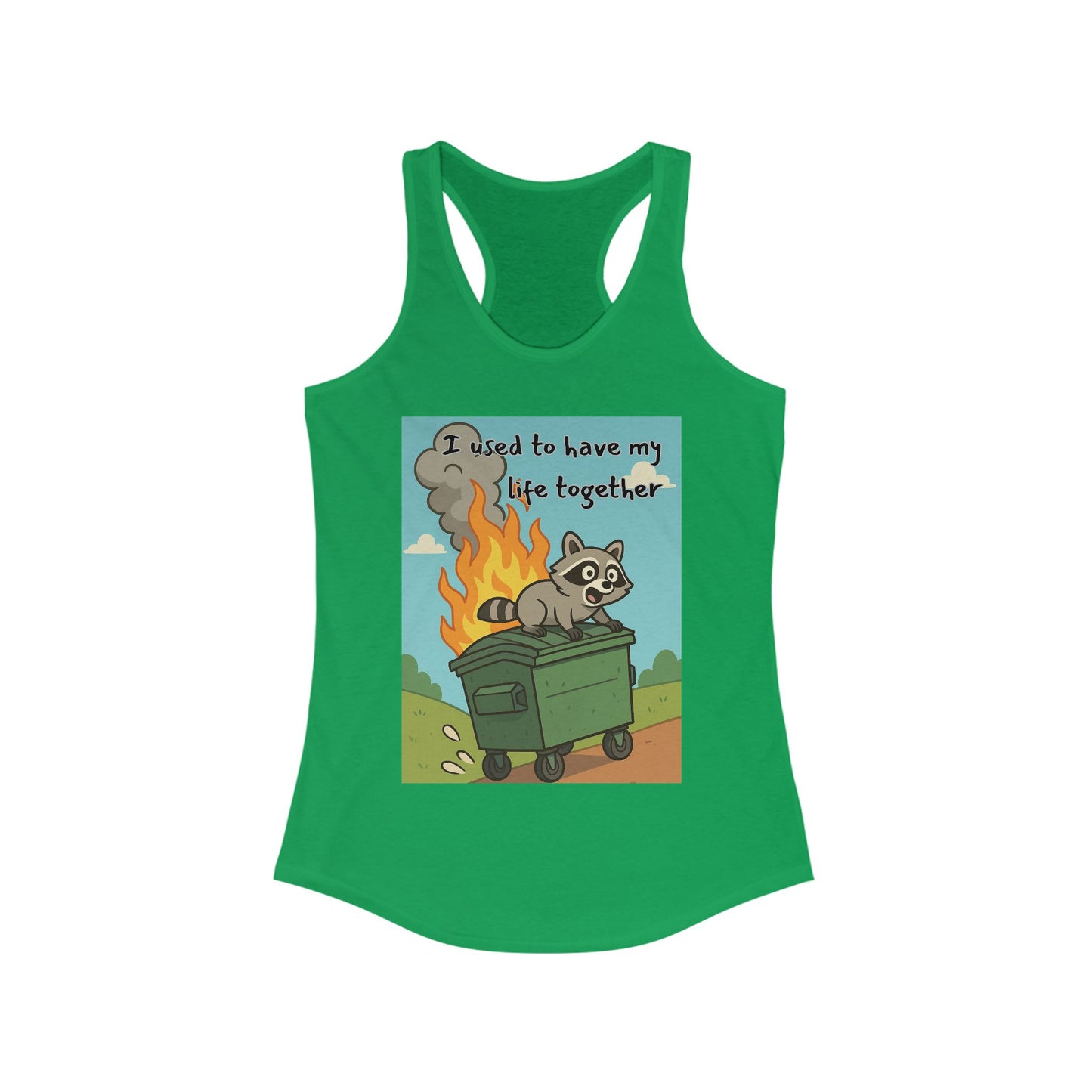 Funny Women's Racerback Tank Top - I Used to Have My Life Together, Casual Wear, Gift for Friends, Humor Shirt, Summer Apparel