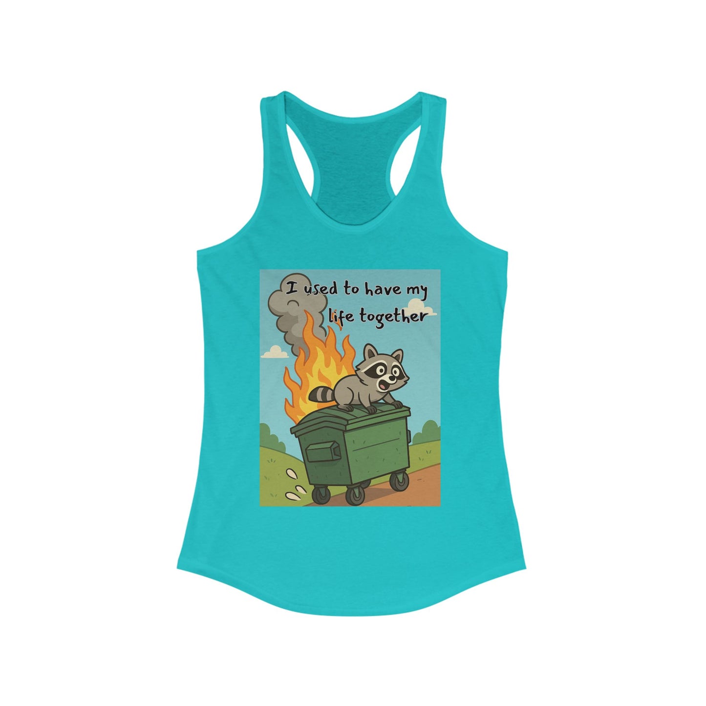 Funny Women's Racerback Tank Top - I Used to Have My Life Together, Casual Wear, Gift for Friends, Humor Shirt, Summer Apparel