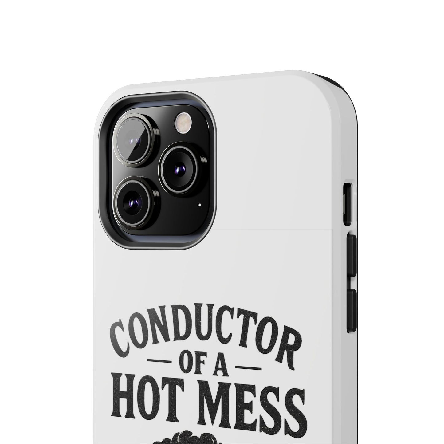 Train-Themed Tough Phone Case: Conductor of a Hot Mess Express, Unique Gift for Train Lovers, Funny Phone Cover, Travel Accessory, [...]