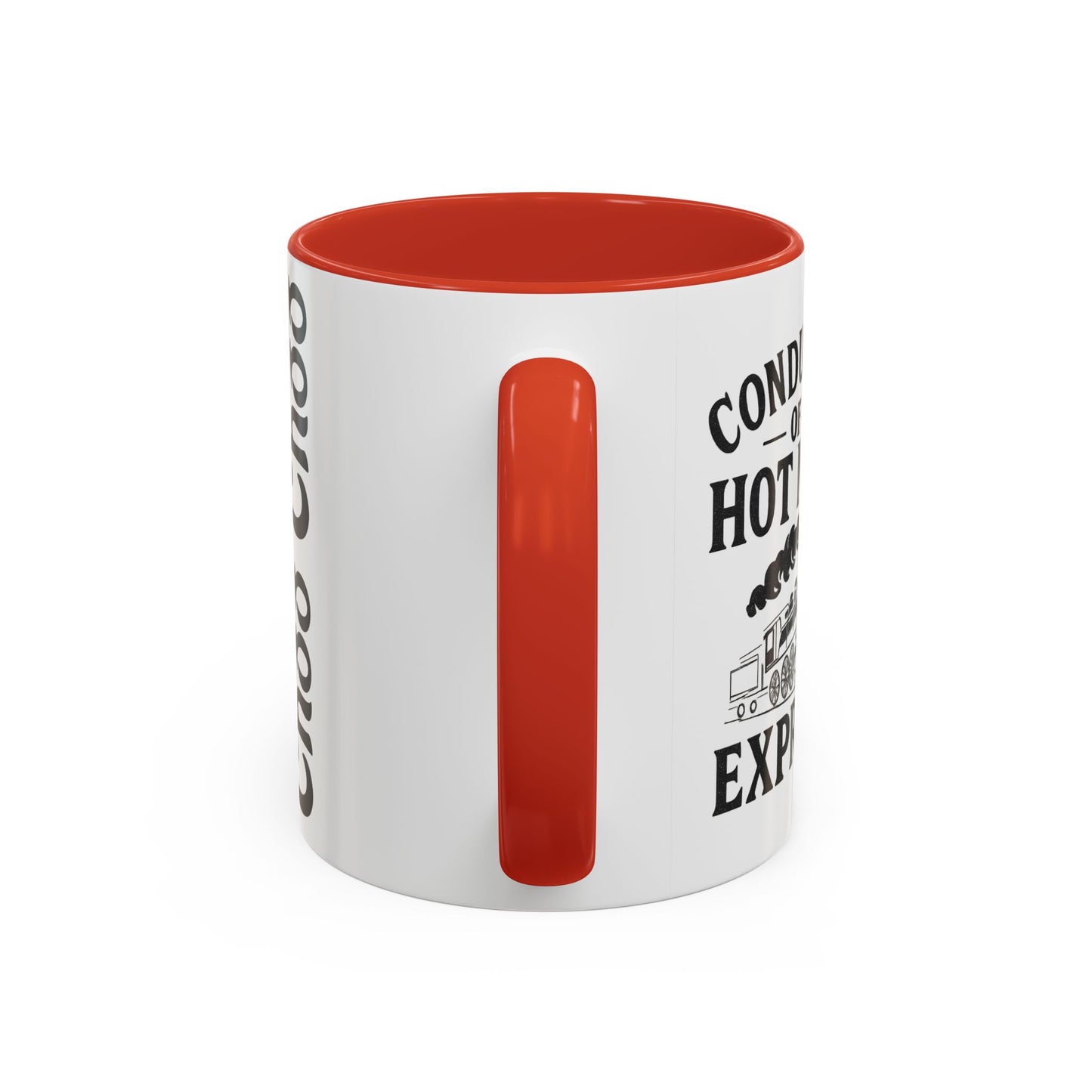 Charming Accent Coffee Mug, Fun Choo Choo Design, Perfect Gift for Train Lovers, Unique Home Decor, Cozy Coffee Time