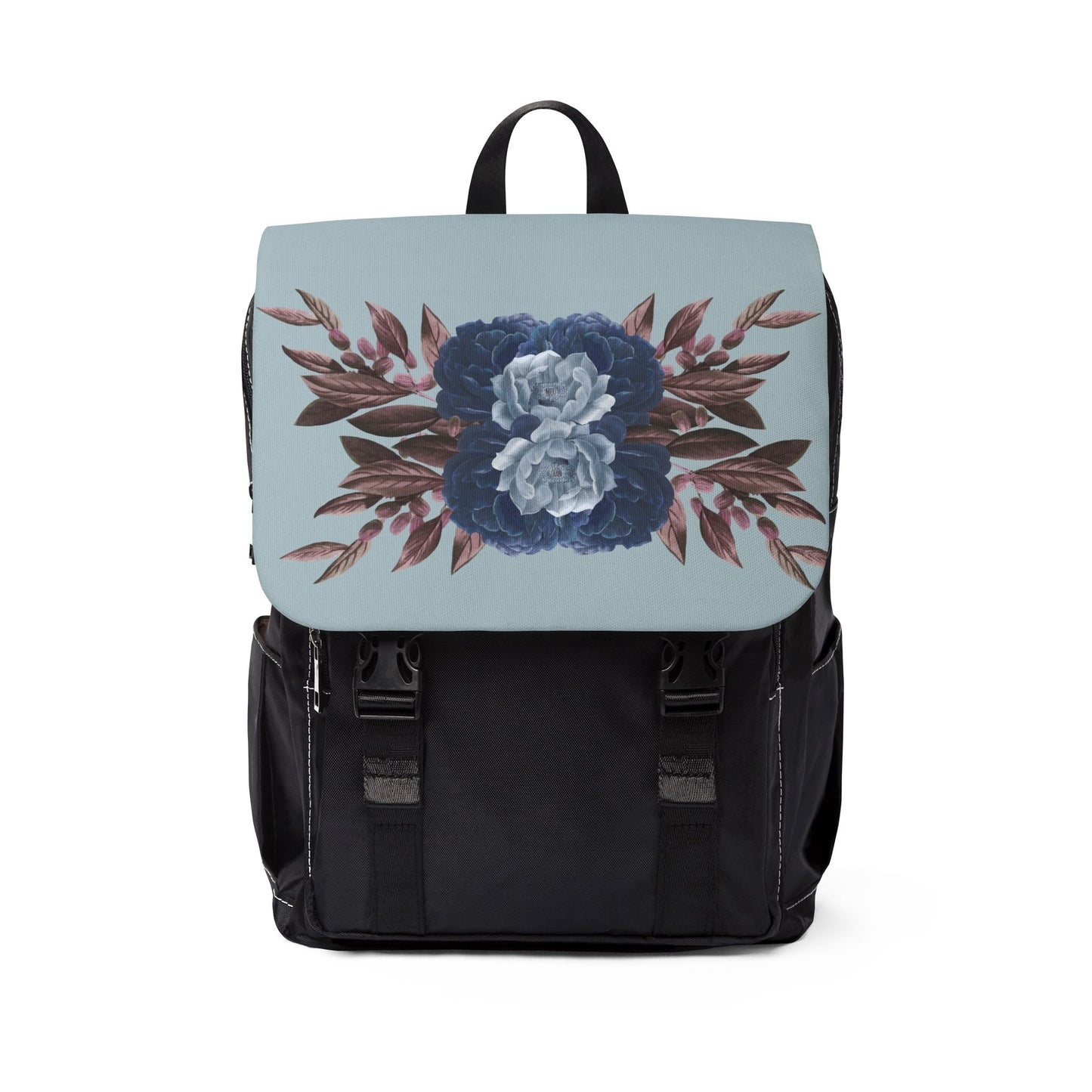 Boho Floral Backpack, Casual Shoulder Bag, Everyday Use Backpack, Gift for Her, College Backpack, Eco-Friendly Tote