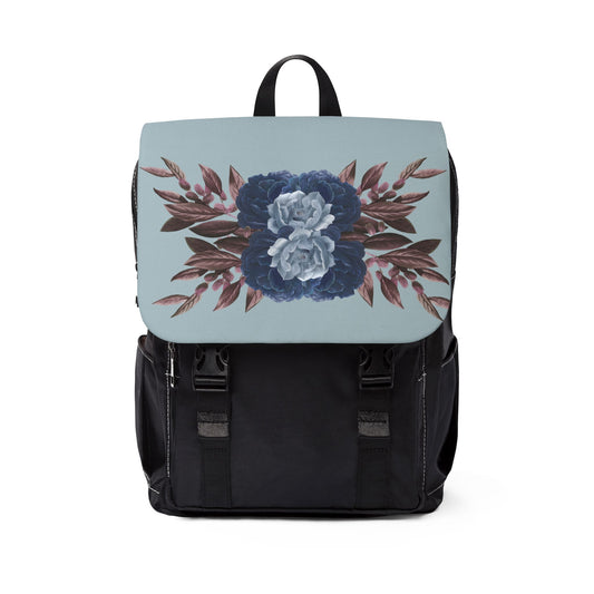 Boho Floral Backpack, Casual Shoulder Bag, Everyday Use Backpack, Gift for Her, College Backpack, Eco-Friendly Tote