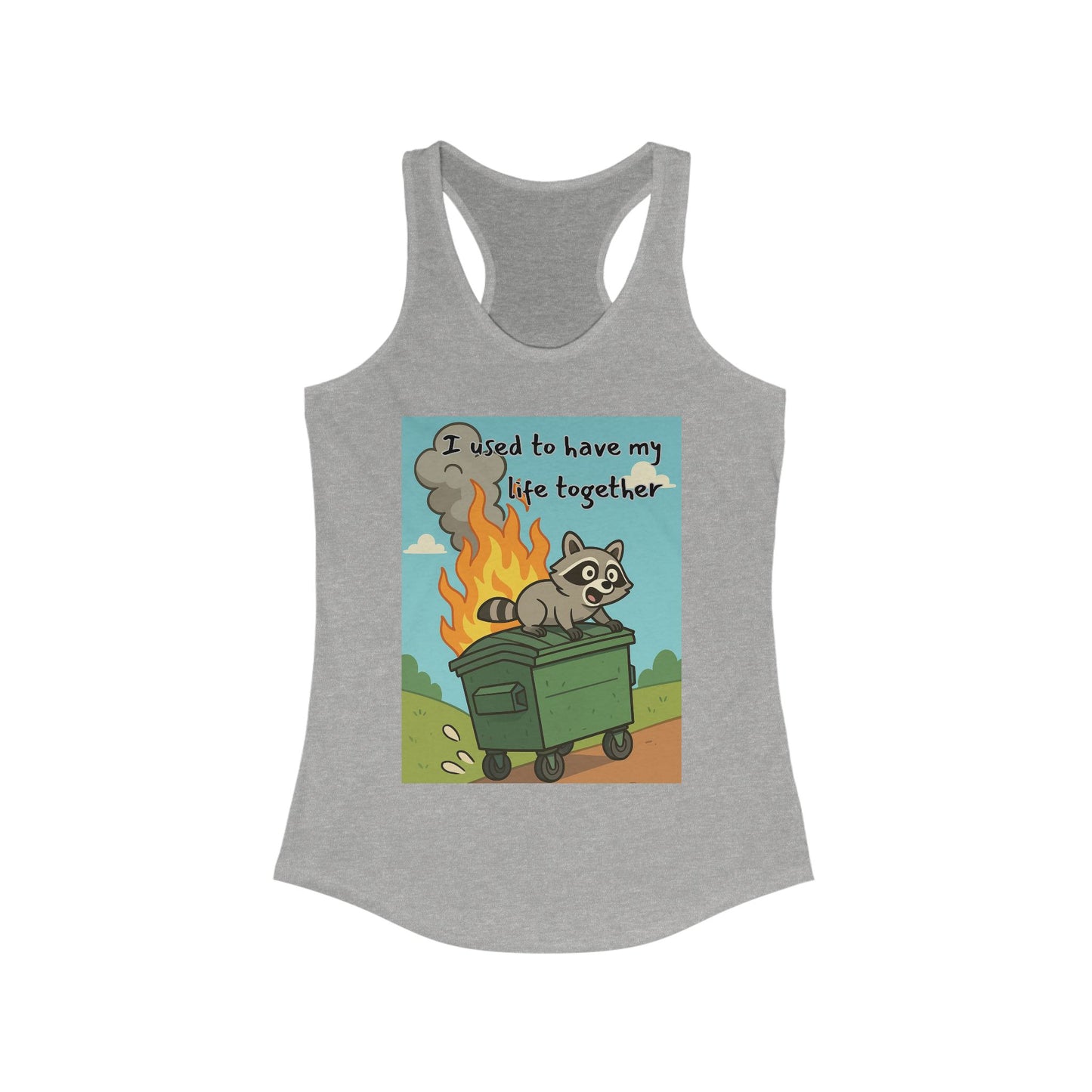 Funny Women's Racerback Tank Top - I Used to Have My Life Together, Casual Wear, Gift for Friends, Humor Shirt, Summer Apparel