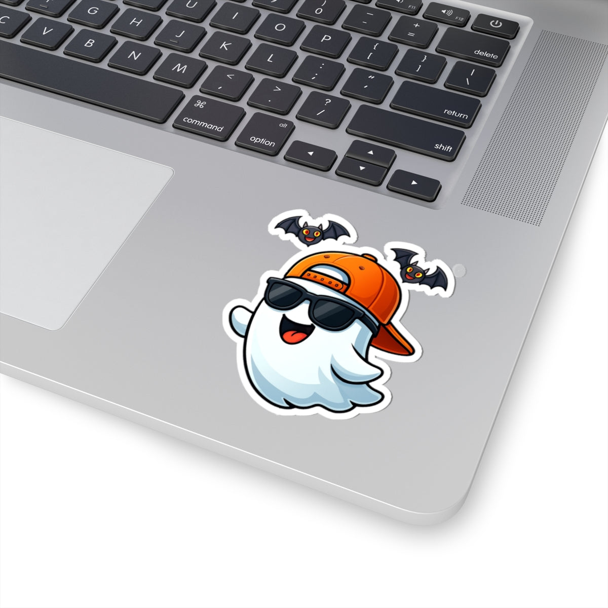 Stylish Ghost Kiss-Cut Stickers | Fun Decor, Laptop Accessories, Halloween Party Favors, Cute Gifts for Kids, Spooky Vibes
