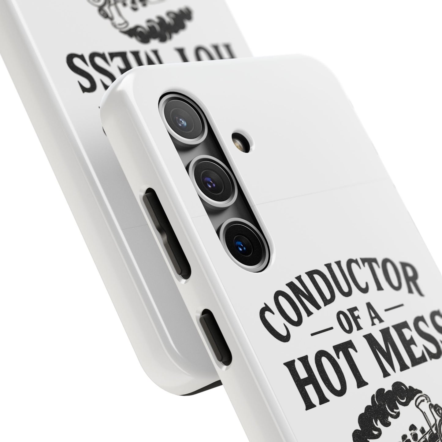 Train-Themed Tough Phone Case: Conductor of a Hot Mess Express, Unique Gift for Train Lovers, Funny Phone Cover, Travel Accessory, [...]