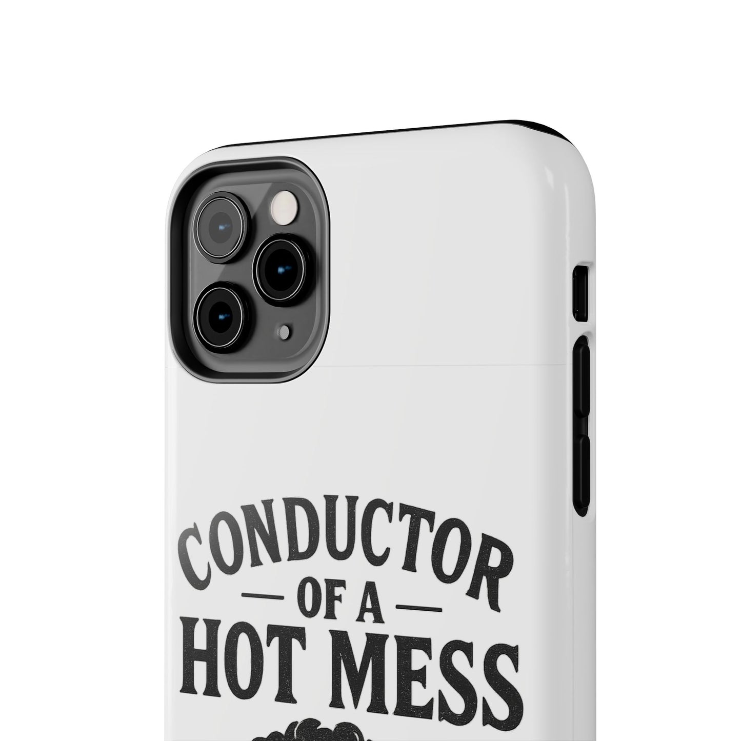 Train-Themed Tough Phone Case: Conductor of a Hot Mess Express, Unique Gift for Train Lovers, Funny Phone Cover, Travel Accessory, [...]