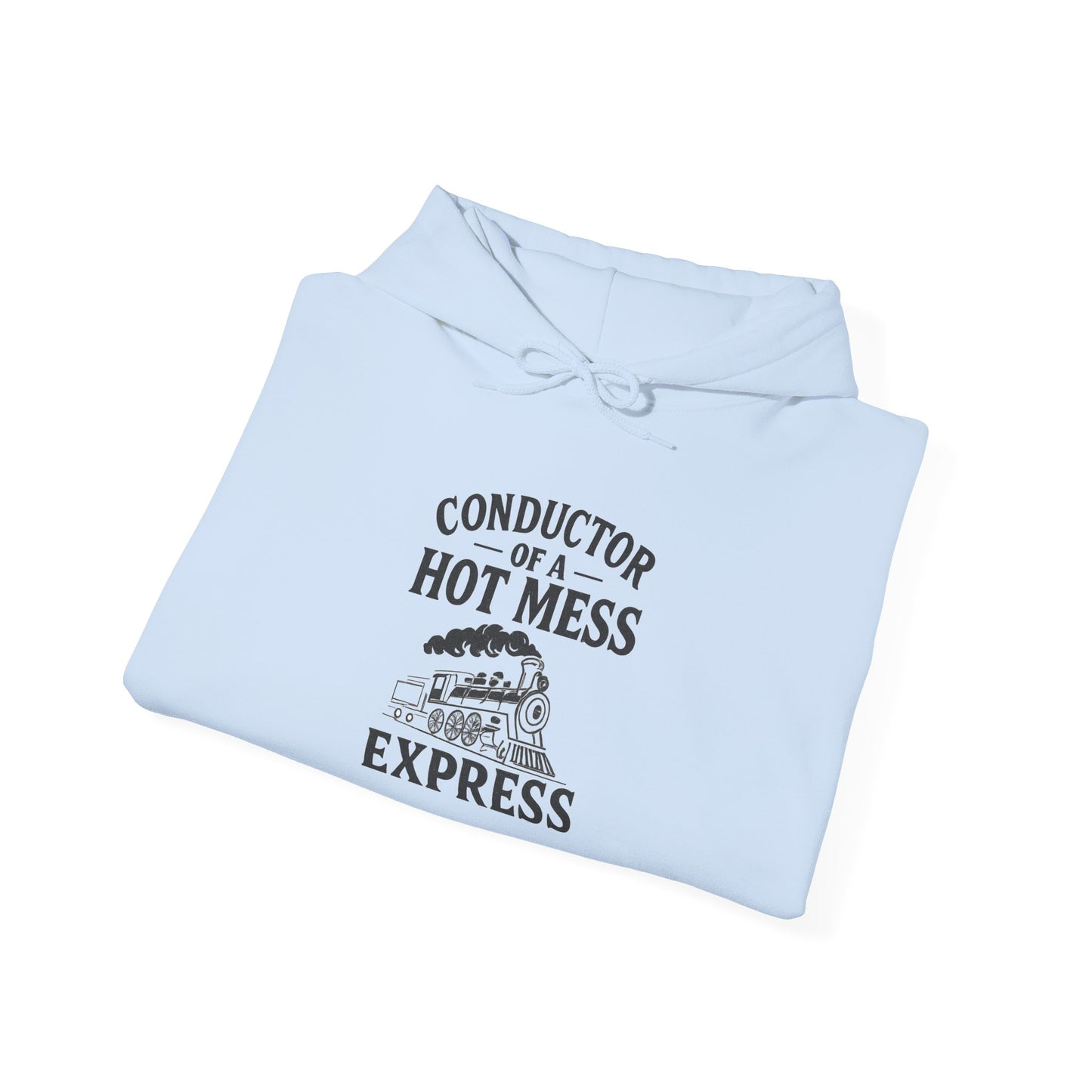 Conductor of a Hot Mess Express Hoodie, Funny Hoodie, Unisex Sweatshirt, Cozy Gift, Trendy Streetwear