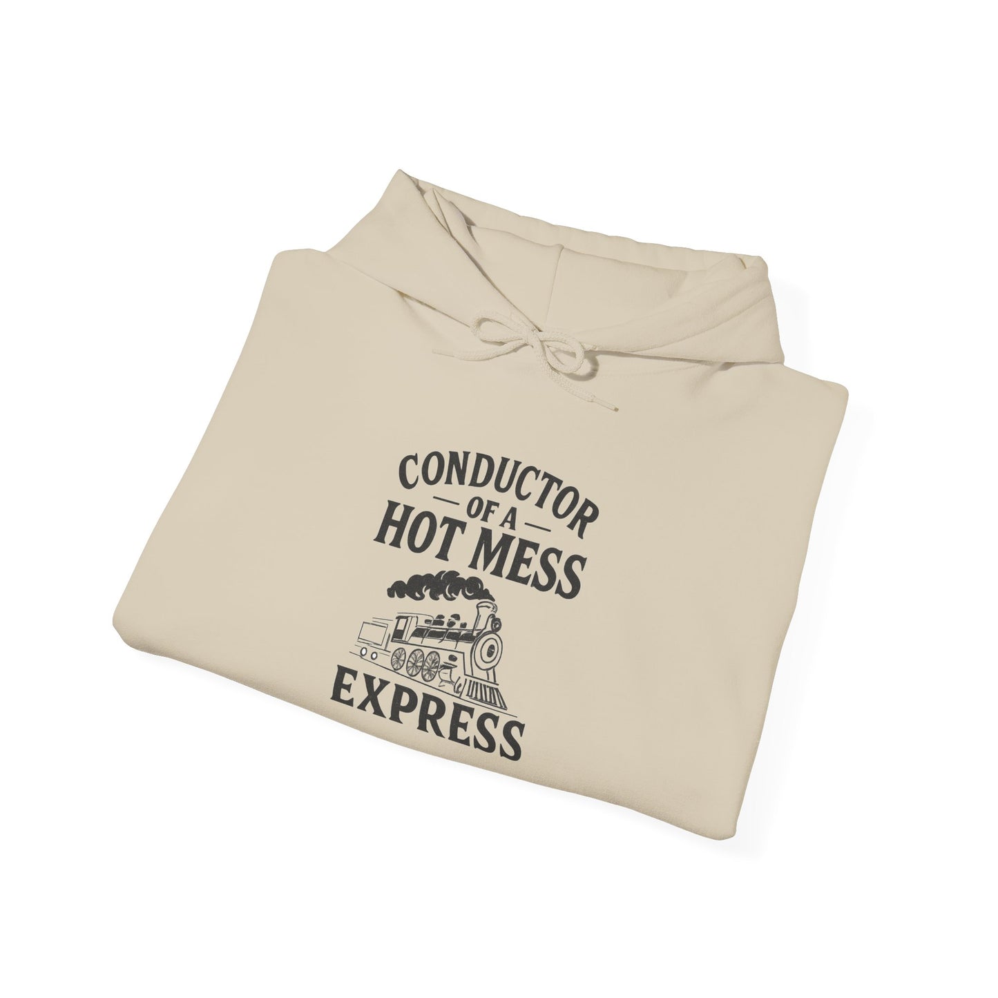 Conductor of a Hot Mess Express Hoodie, Funny Hoodie, Unisex Sweatshirt, Cozy Gift, Trendy Streetwear