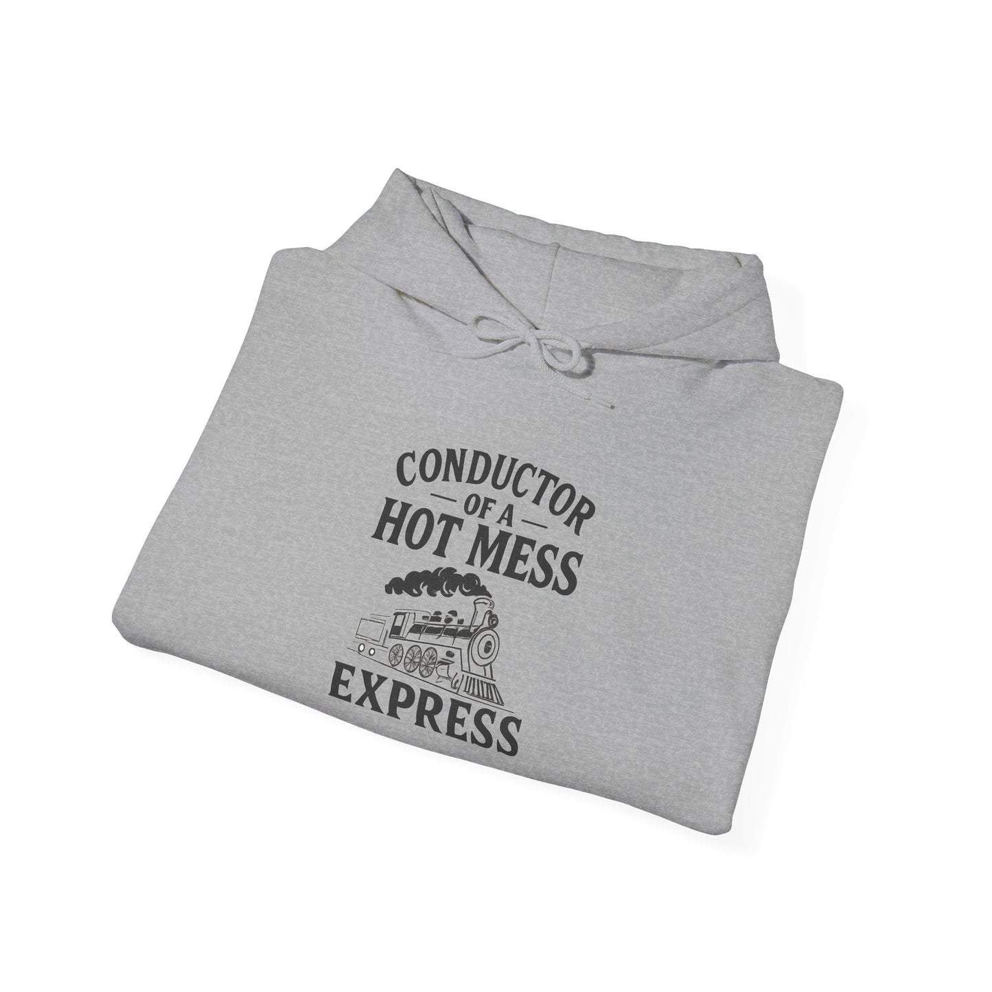 Conductor of a Hot Mess Express Hoodie, Funny Hoodie, Unisex Sweatshirt, Cozy Gift, Trendy Streetwear