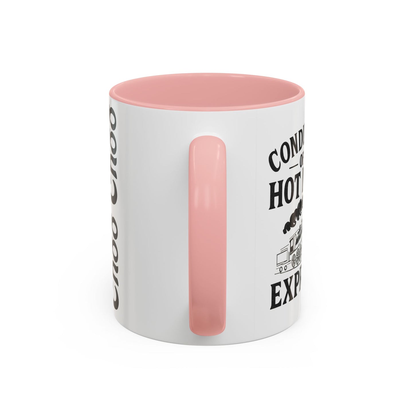 Charming Accent Coffee Mug, Fun Choo Choo Design, Perfect Gift for Train Lovers, Unique Home Decor, Cozy Coffee Time