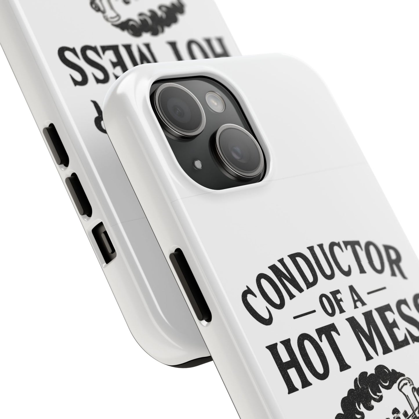 Train-Themed Tough Phone Case: Conductor of a Hot Mess Express, Unique Gift for Train Lovers, Funny Phone Cover, Travel Accessory, [...]