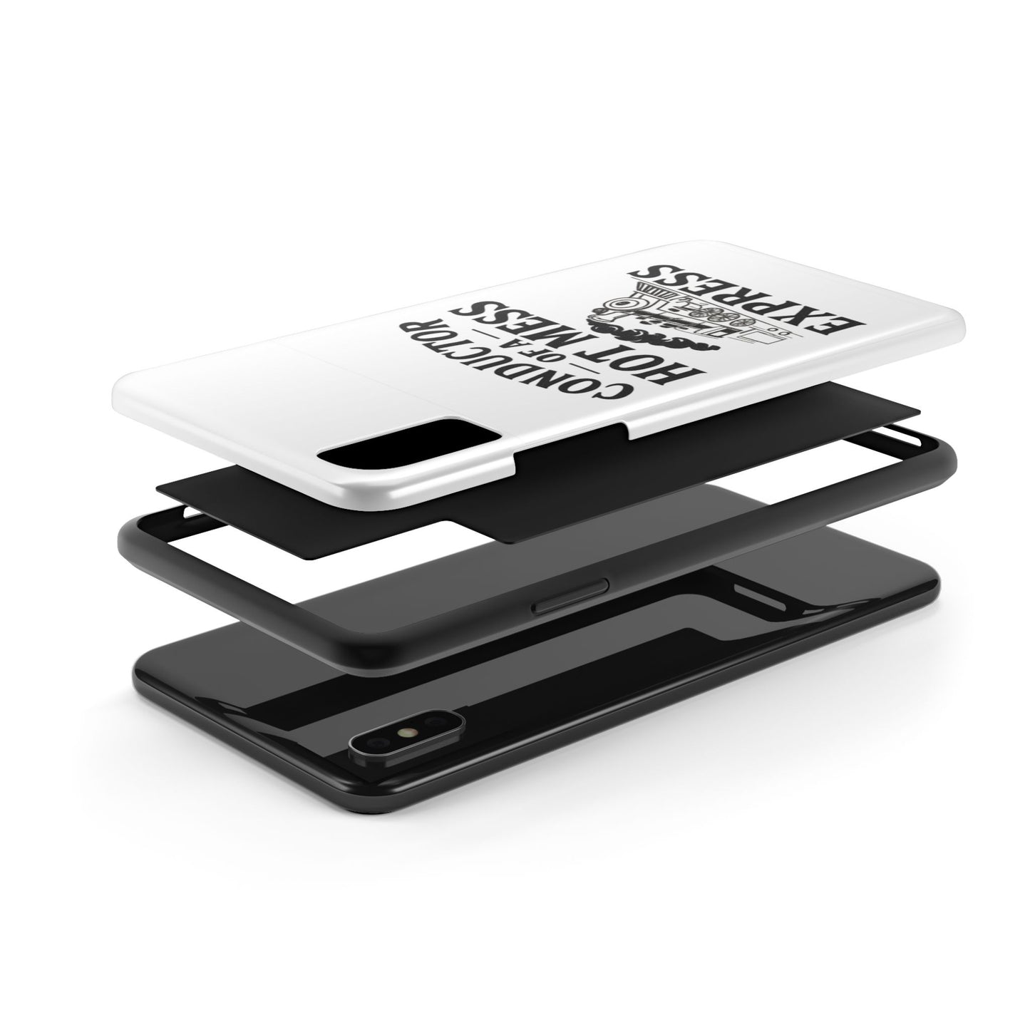 Train-Themed Tough Phone Case: Conductor of a Hot Mess Express, Unique Gift for Train Lovers, Funny Phone Cover, Travel Accessory, [...]